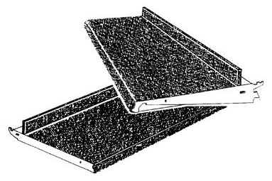 Madix Carpeted Shelves